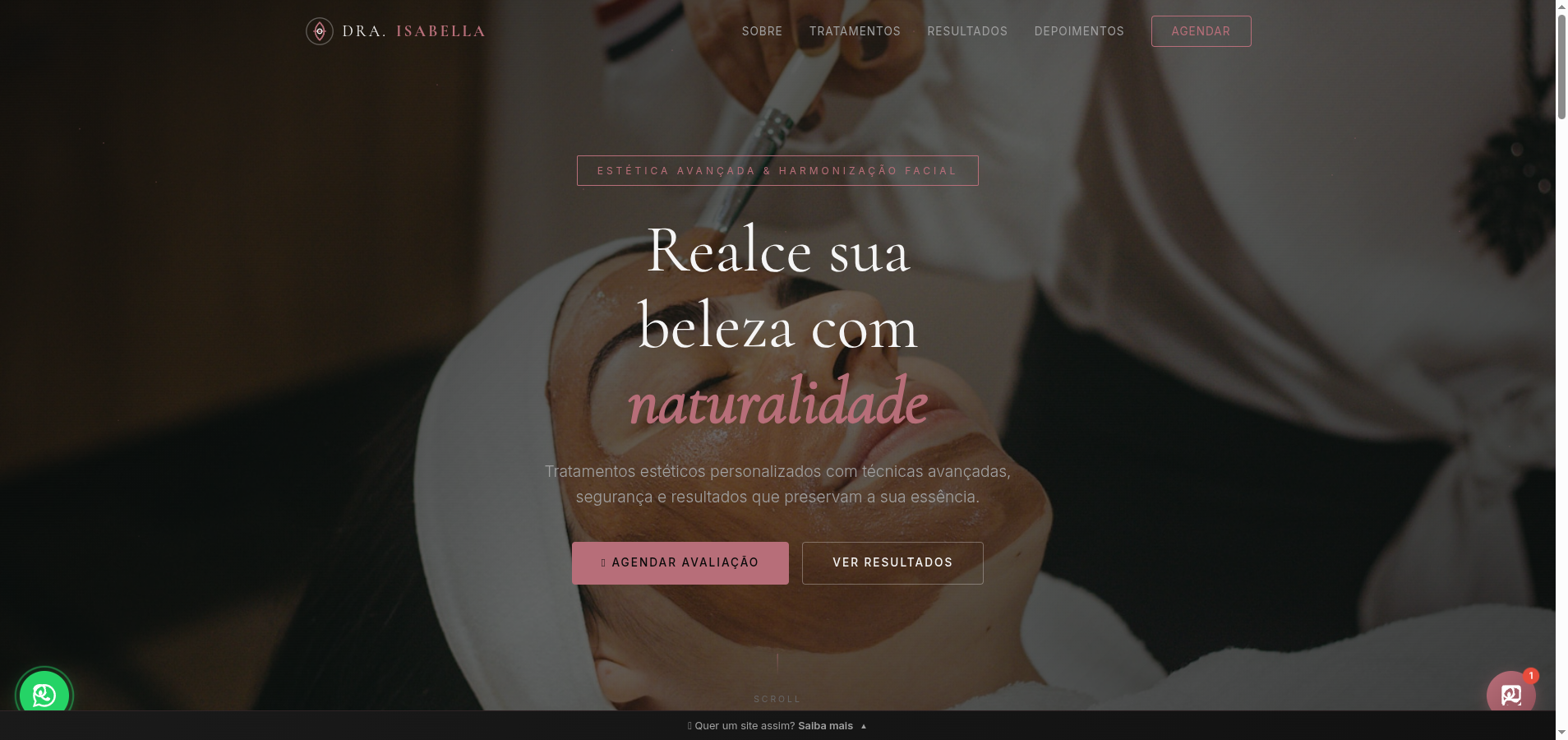 Site Dra. Isabella — Estética Premium